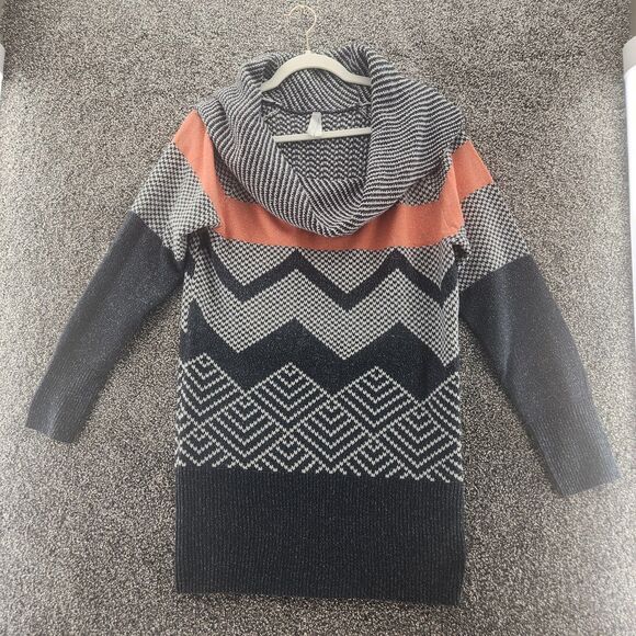 Vanity Large scoop neck multicolor pullover sweater - Picture 1 of 9